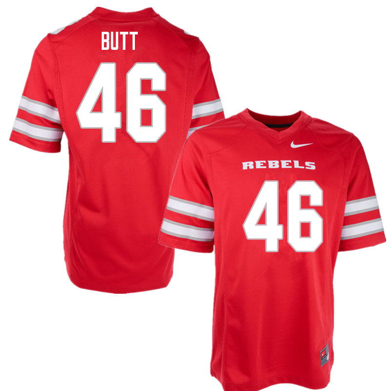 Men #46 Charlton Butt UNLV Rebels College Football Jerseys Sale-Red - Click Image to Close